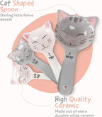 Cat Shaped Ceramic Measuring Spoons - Image 3