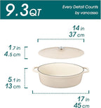 vancasso Enameled Cast Iron Dutch Oven, 9.3 Quart Dutch Oven Pot - Image 2