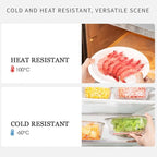 TIHOOD 300PCS Disposable Plastic Food Cover Wrap Elastic Food Lids Refrigerator - Image 4