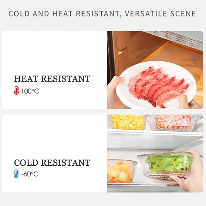 GXXMEI 300PCS Fresh Keeping Bags Food Covers Disposable Elastic Food Storage - Image 5