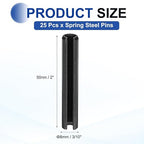 MECCANIXITY 25Pcs Slotted Split Roll Pins 3/10 Inch Dia. 2 Inch Length 65Mn - Image 2