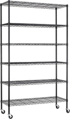 BestOffice | 6-Tier Wire Storage Shelves by BestOffice