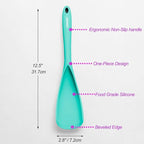 Cooking Spoon for Nonstick Cookwares, VOVOLY Silicone Spoon for Mixing - Image 2
