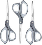 LIVINGO 3 Pack Scissors for Office: Sharp Stainless Steel Shears Heavy Duty All by LIVINGO
