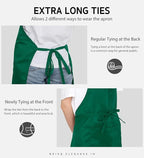 Syntus Apron for Men Women, Adjustable Cooking Kitchen Chef Aprons - Image 5