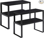 YMYNY Cabinet Shelf Organizer, Spice Racks Set of 4, Kitchen Counter Shelves by High-qualityhomefurnishing