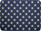 Patriotic July of 4th Blue Star Dish Drying Mat by Aytipun