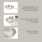 Martha Stewart Castelle 12-Inch Stainless Steel Frying Pan - Image 4