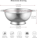 Kyraton Stainless Steel Colander 5 Quart, Professional Strainer - Image 4