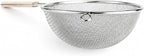 Huji Stainless Steel Fine 8" Double Mesh Food Strainer Colander Sieve Sifter - Image 3