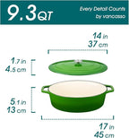 vancasso Enameled Cast Iron Dutch Oven, 9.3 Quart Dutch Oven Pot - Image 2
