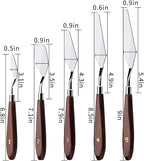 Cake Cream Spatula 5 Pieces/Set Stainless Steel Frosting Baking Pastry Tool - Image 2