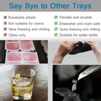 Silicone Mini Ice Cube Trays 3 Pack, 160 Crushed Ice Cube Molds Easy Release - Image 4