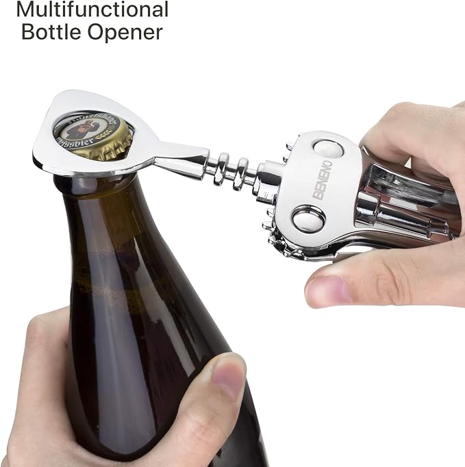 Beneno Wine Opener, Zinc Alloy Premium Wing Corkscrew - Image 2