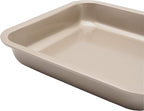 2 Small Baking Pans 8.33 x 8.33 Inch Mini Cookie Sheet Toaster Conventional - Image 5
