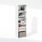 Furinno Reed Closet Organizers and Storage, 5-Tier Closet Organizer, Open Shelf - Image 4