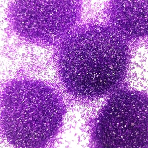 Edible Purple Sanding Sugar Sprinkles 142g/ 5.01oz Sugar Crystals for Cake Decorating Candy Baking Decorations Ice Cream Toppings and Cookie Decorating for Valentines Halloween Christmas - Image 5
