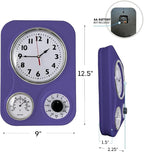 Lily's Home - 9.5 Inch x 12.5 Inch - Retro Kitchen Wall Clock, Vintage Wall - Image 2