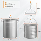 Bonnlo 62QT Stainless Steel Stock Pot - Image 6