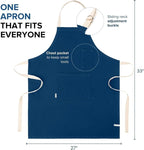 Cotton Canvas Apron for Women & Men – Adjustable Neck Strap & Waist Ties - Image 4