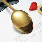 Berglander Gold Cooking Spoon, Stainless Steel Solid Serving Spoon Titanium - Image 6