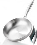 DELARLO Whole body Tri-Ply Stainless Steel 8inch Small Frying Pan, Chef's Pans by DELARLOCOOKWARE