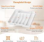 Lifewit Silverware Drawer Organizer, Expandable Utensil Tray - Image 7