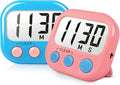 2 Pack Classroom Timers for Teachers Kids Large Magnetic Digital Timer Blue Pink by AOUCE
