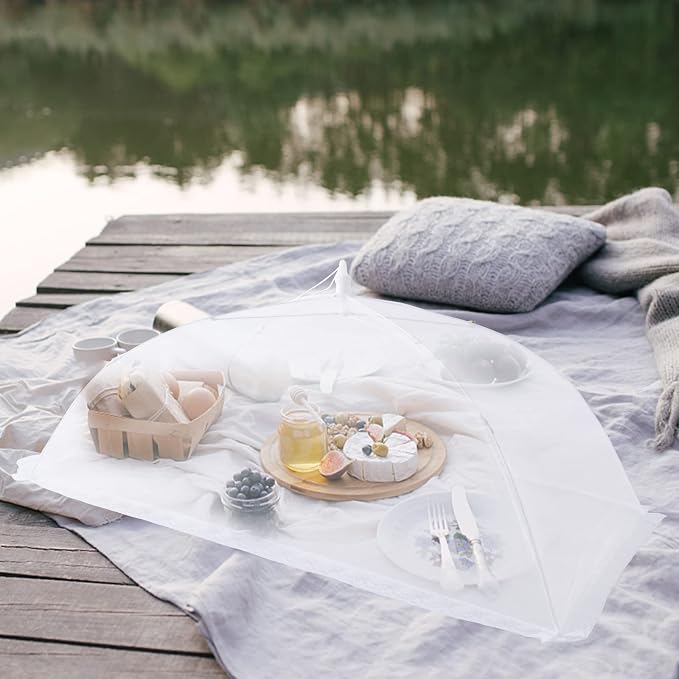 ZMCINER 7 Pack Food Covers for Outdoors Mesh Screen Include Food Tents 1 Extra - Image 7