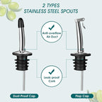 vancasso 20 Oz Ceramic Olive Oil Dispenser Bottle, Bottle Dispenser - Image 3