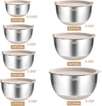 Wildone Mixing Bowls with Airtight Lids, with 3 Grater Attachments, Scale Mark - Image 7