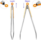 304 Stainless Steel Kitchen Cooking Tongs - Image 3