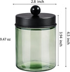 3 Pack Apothecary Jar Canisters Bathroom Vanity Organizer - Image 7