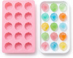 Cute Ice Cube Trays Silicone Chocolate Mold Wax Melt Molds Easy Release Ice by MayeBridge