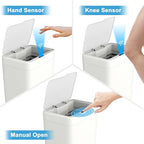 Naisu 2 Pack 4 Gal Bathroom Trash Can - Image 6