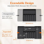 Lifewit Silverware Drawer Organizer, Expandable Utensil Tray - Image 4