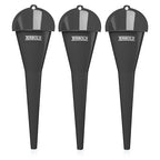 Oil Funnel 3-Pack | 11" Long Nesting Plastic Funnels by Terbold