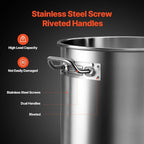 VEVOR Stainless Steel Stockpot, 24 Quart Cooking Pots, Cookware Sauce Pot - Image 5