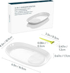 KITCHENDAO 3 in 1 Porcelain Ginger Grater Tool Spoon Rest Herb Stripper - Image 2