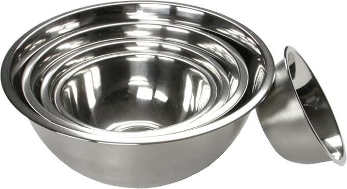 Chef Craft Brushed Mixing Bowl, Stainless Steel - Image 3