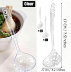 Large Plastic Serving Spoons, Disposable Heavy Duty Serving Spoons, Long Handle - Image 2