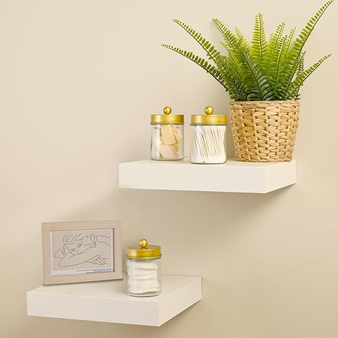 SheeChung Qtip Dispenser Holder 3pcs, Glass Apothecary Jars - Image 7