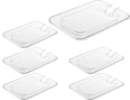 CURTA 6 Pack NSF 1/9 Notched Food Pan Cover, Size Clear Polycarbonate Lid by CURTA