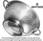 Whysko 3 Pack Stainless Steel Colanders - 5 Qt - Image 3