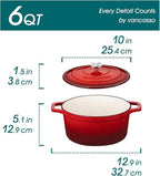 vancasso 6 QT Enameled Cast Iron Dutch Oven - Image 2