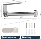 theaoo Paper Towel Holder Under Cabinet, One-Handed Tear Wall Mount Paper Towel - Image 5