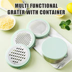 Cheese Grater with Container & Lid, Handheld Grater Bowl - Image 4