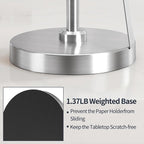 Jesginboo Brushed Nickel Paper Towel Holder - Image 6