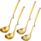 Patelai Hot Pot Slotted Ladle Set Stainless Steel Soup Ladle Strainer Scoops by Patelai