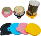 Food Can Covers/4 Pack/Universal BPA Free Silicone Dog Cat Tin Lids - Image 2